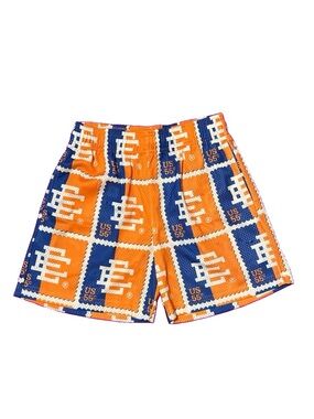 Eric Emanuel Shorts EE Basic Stamp Orange Blue Size S Small Brand New Package